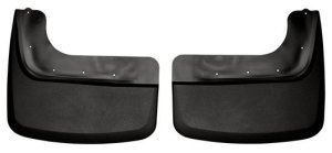 Ford F-450 Super Duty Mud Guards - Rear - Husky Liners - Custom-Molded Dually, FormFit Design, Husky Shield, Paintable Matte Finish, No-Drill - `11-`12